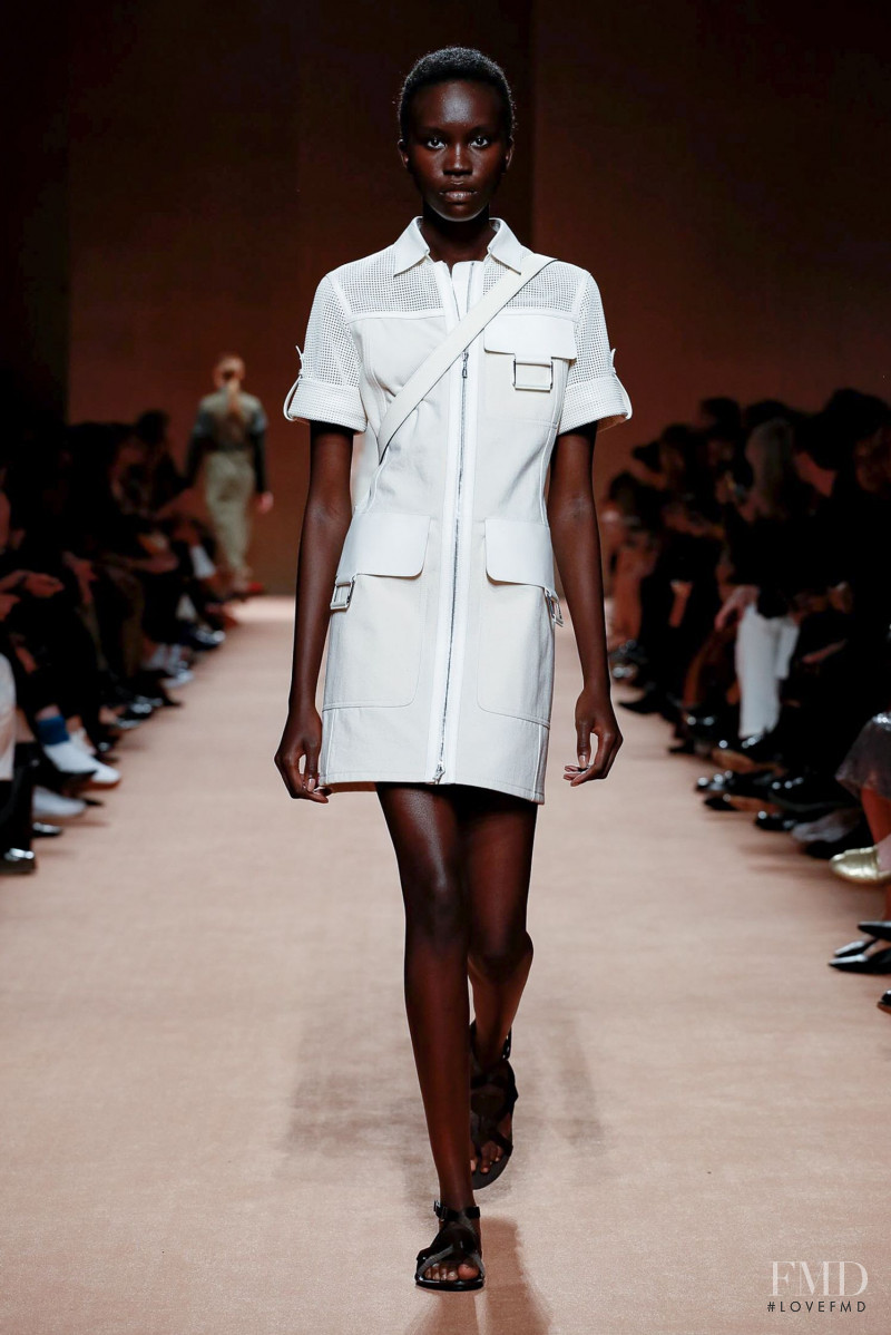 Achenrin Madit featured in  the Hermès fashion show for Spring/Summer 2020