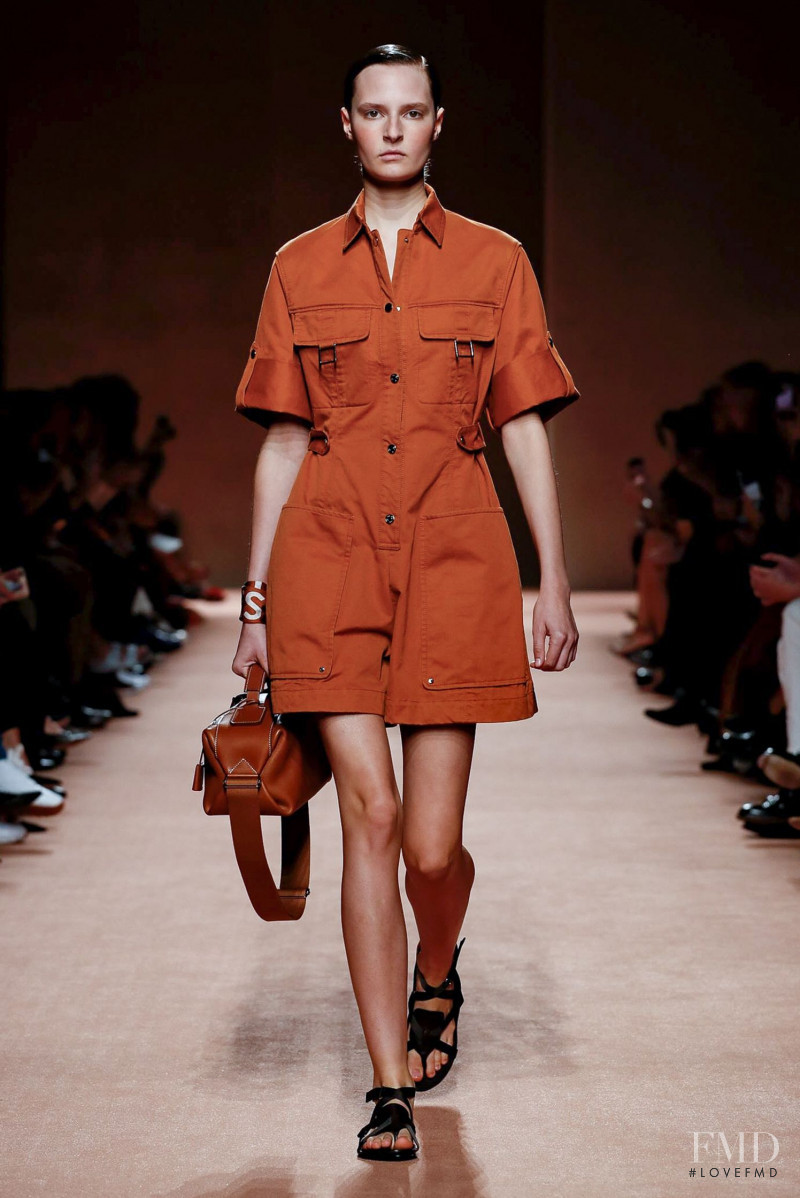 Chesca Lenton featured in  the Hermès fashion show for Spring/Summer 2020