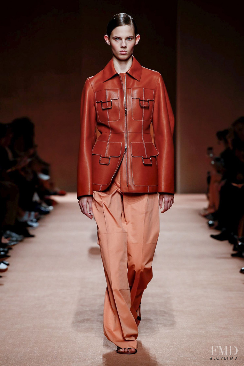 Julia Merkelbach featured in  the Hermès fashion show for Spring/Summer 2020