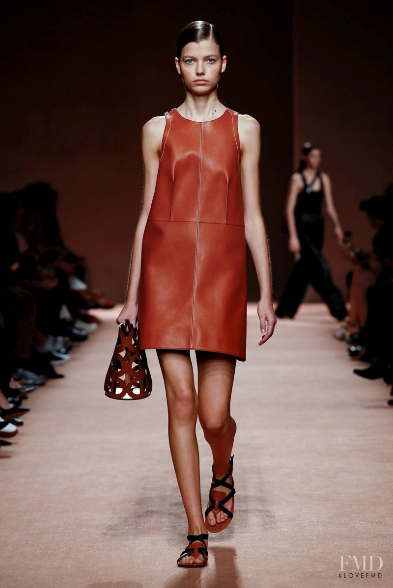 Mathilde Henning featured in  the Hermès fashion show for Spring/Summer 2020