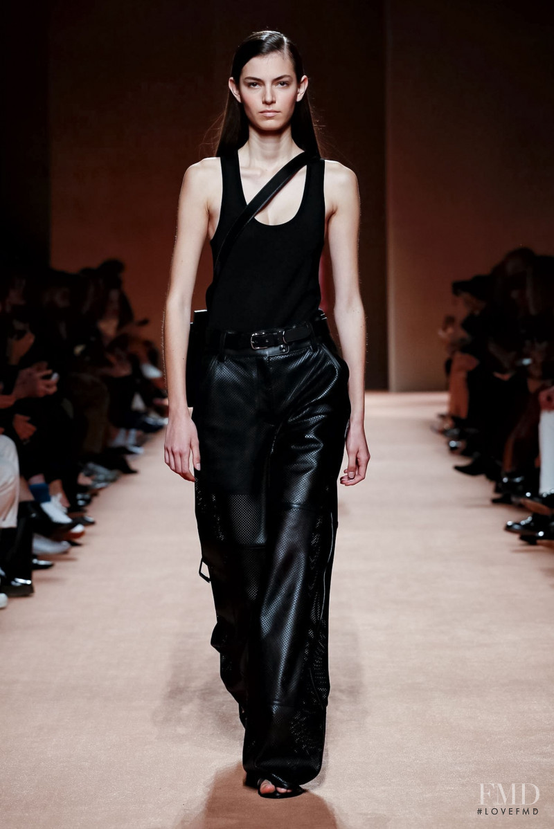 Alberte Mortensen featured in  the Hermès fashion show for Spring/Summer 2020