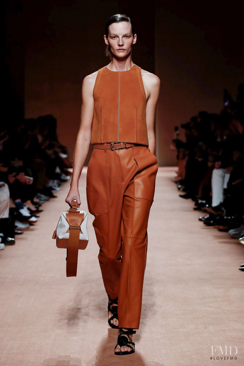 Sara Blomqvist featured in  the Hermès fashion show for Spring/Summer 2020