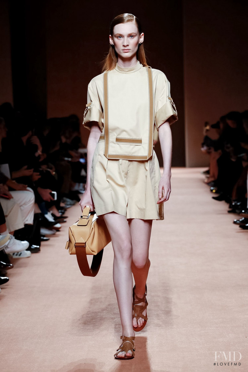 Kaila Wyatt featured in  the Hermès fashion show for Spring/Summer 2020