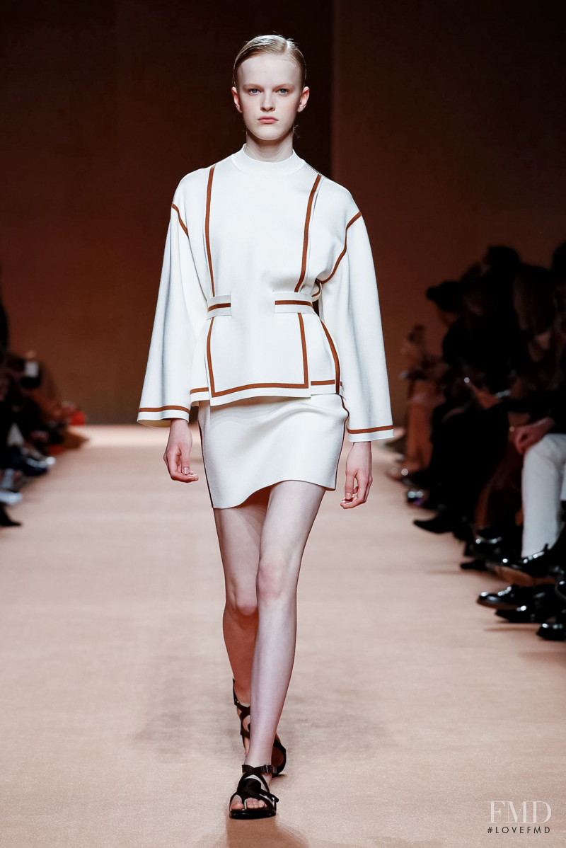 Hannah Motler featured in  the Hermès fashion show for Spring/Summer 2020