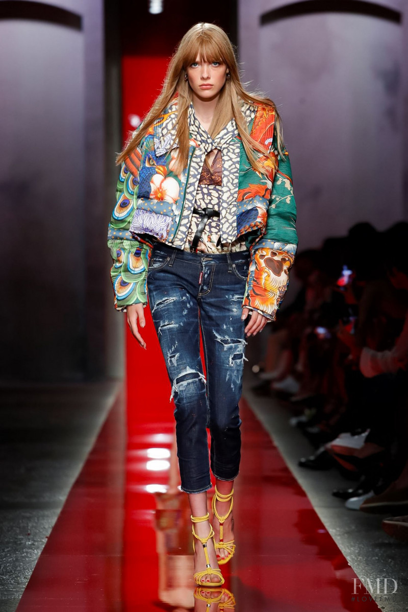 Charlotte Rose Hansen featured in  the DSquared2 fashion show for Spring/Summer 2020