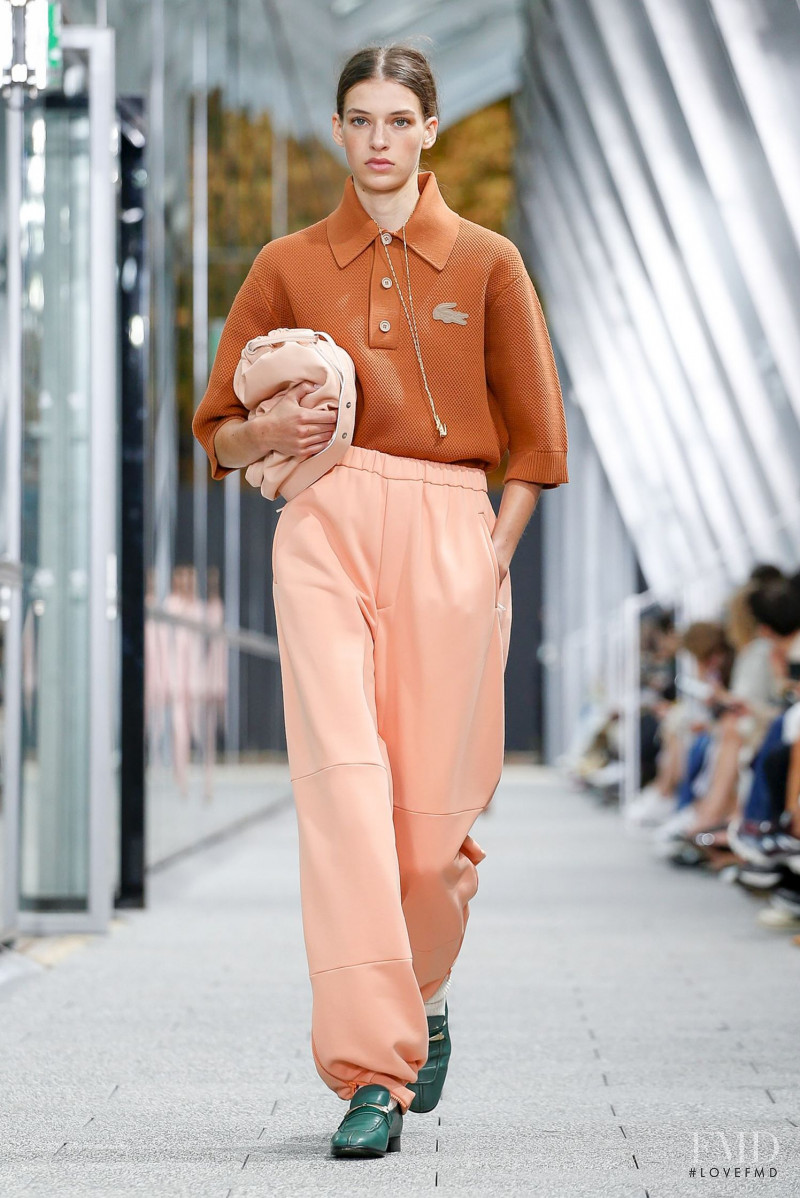 Karlijn Kusters featured in  the Lacoste fashion show for Spring/Summer 2020