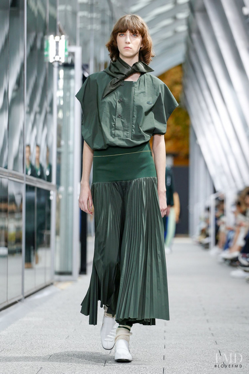 Evelyn Nagy featured in  the Lacoste fashion show for Spring/Summer 2020