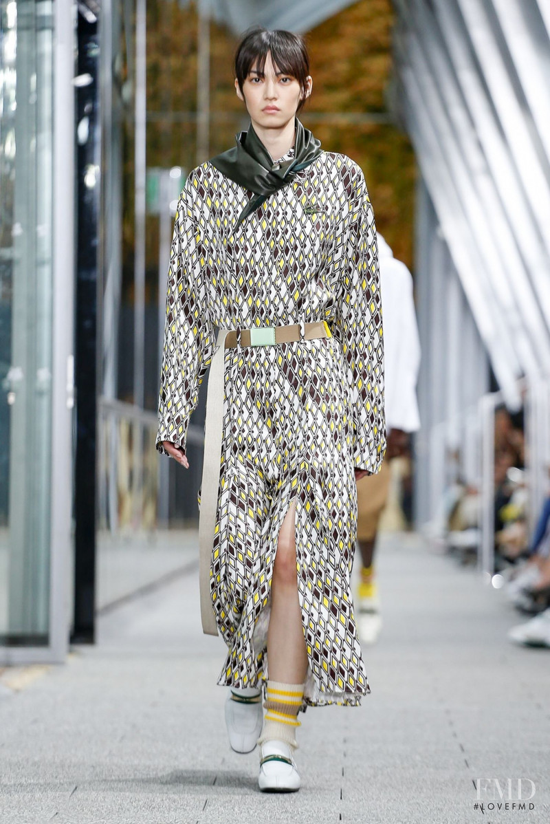 Miki Ehara featured in  the Lacoste fashion show for Spring/Summer 2020