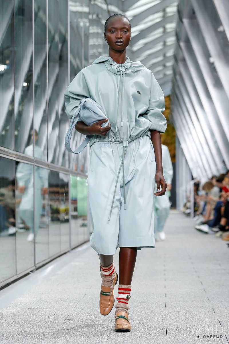 Agi Akur featured in  the Lacoste fashion show for Spring/Summer 2020