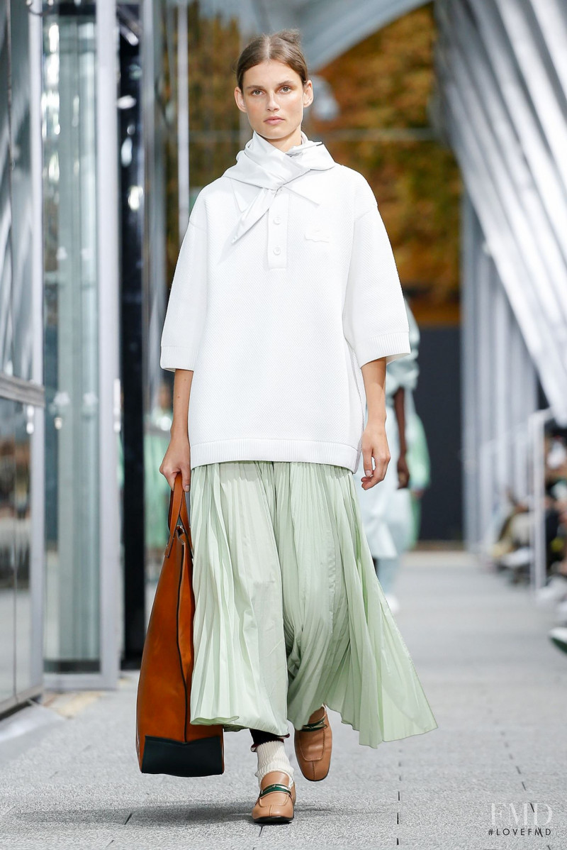 Giedre Dukauskaite featured in  the Lacoste fashion show for Spring/Summer 2020