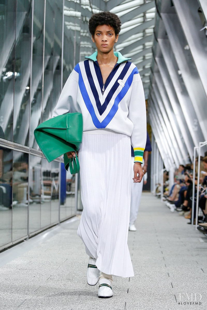 Licett Morillo featured in  the Lacoste fashion show for Spring/Summer 2020