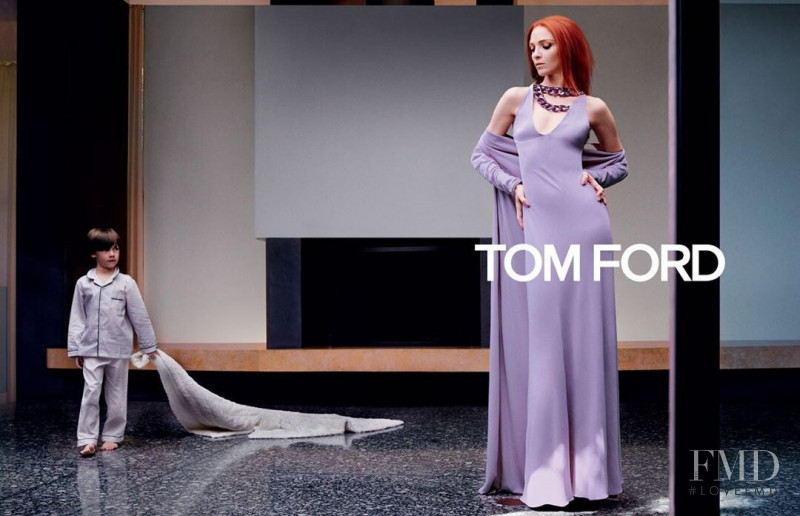 Mariacarla Boscono featured in  the Tom Ford advertisement for Autumn/Winter 2019