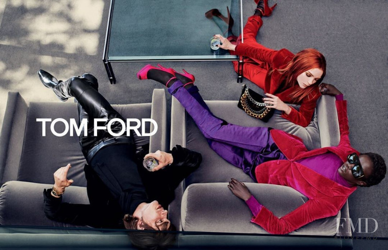 Mariacarla Boscono featured in  the Tom Ford advertisement for Autumn/Winter 2019