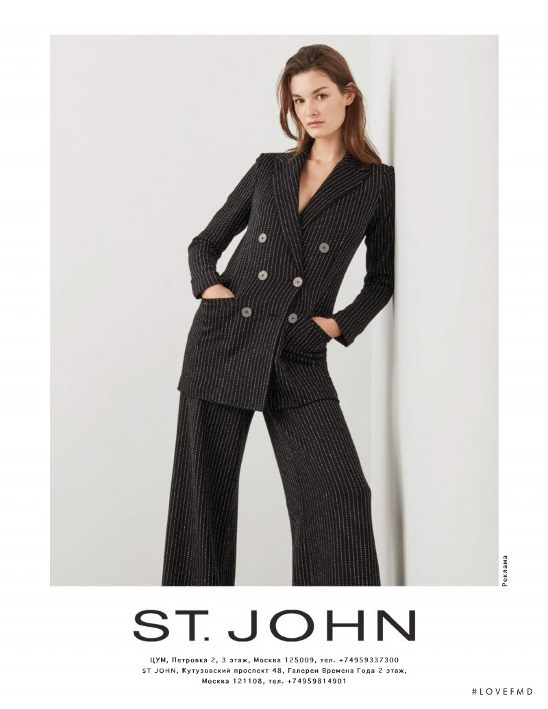 Ophélie Guillermand featured in  the St. John advertisement for Autumn/Winter 2019