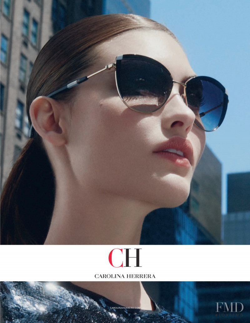 Grace Elizabeth featured in  the Carolina Herrera advertisement for Autumn/Winter 2019