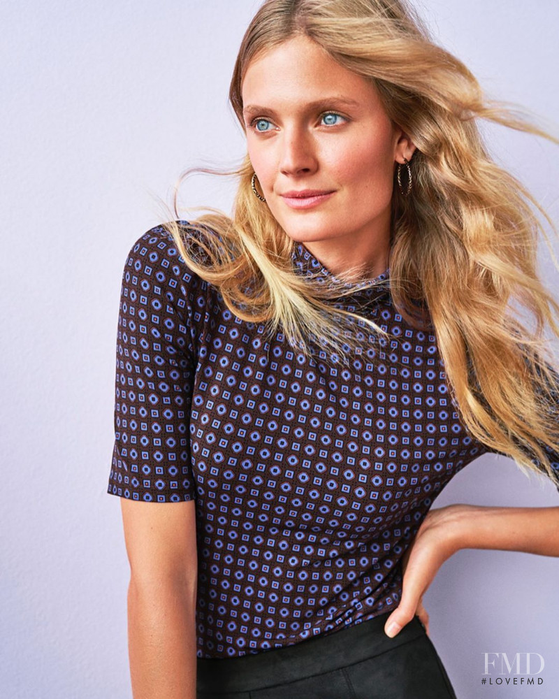 Constance Jablonski featured in  the Ann Taylor advertisement for Fall 2019