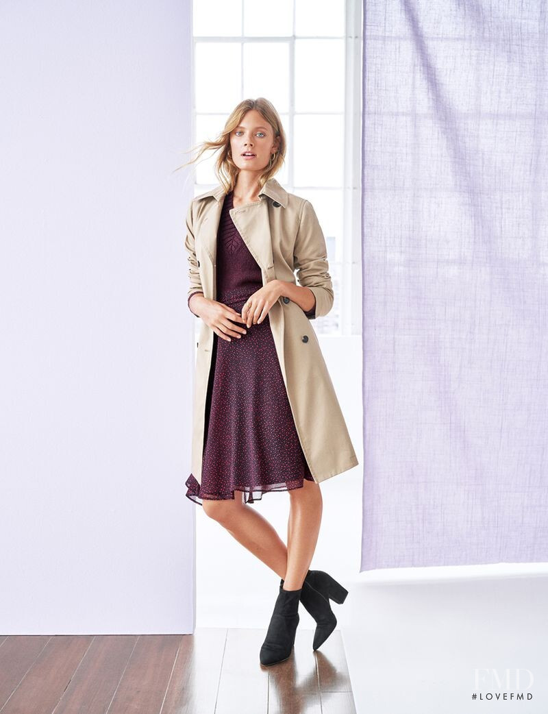 Constance Jablonski featured in  the Ann Taylor advertisement for Fall 2019