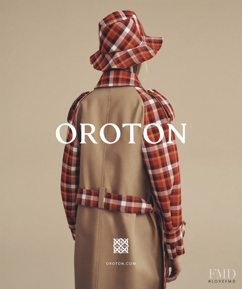 Vanessa Axente featured in  the Oroton advertisement for Autumn/Winter 2019