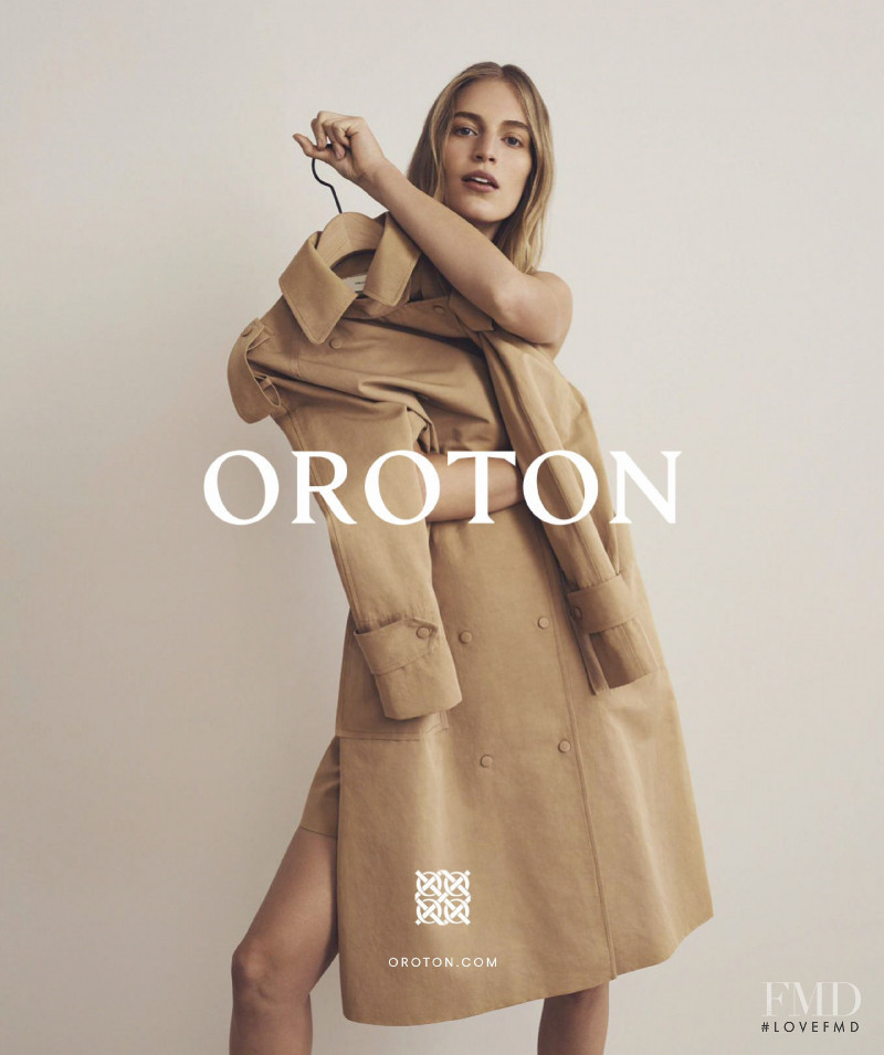 Vanessa Axente featured in  the Oroton advertisement for Autumn/Winter 2019