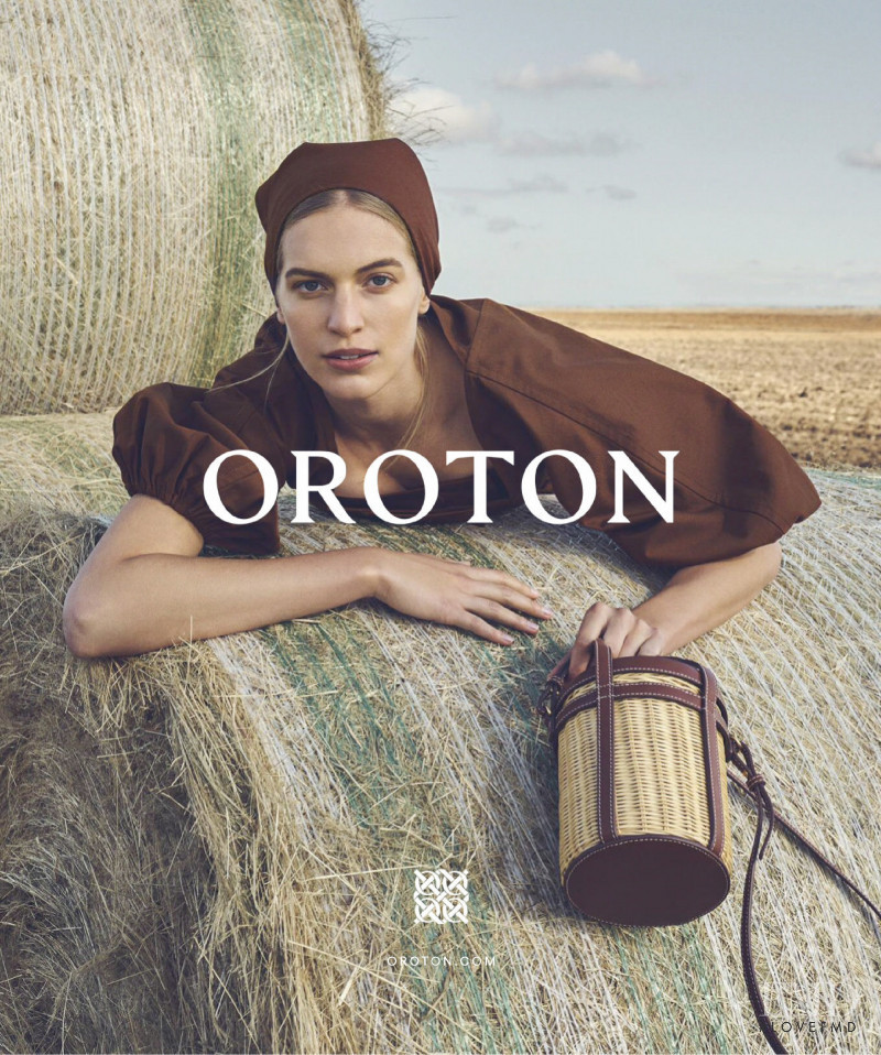 Vanessa Axente featured in  the Oroton advertisement for Autumn/Winter 2019