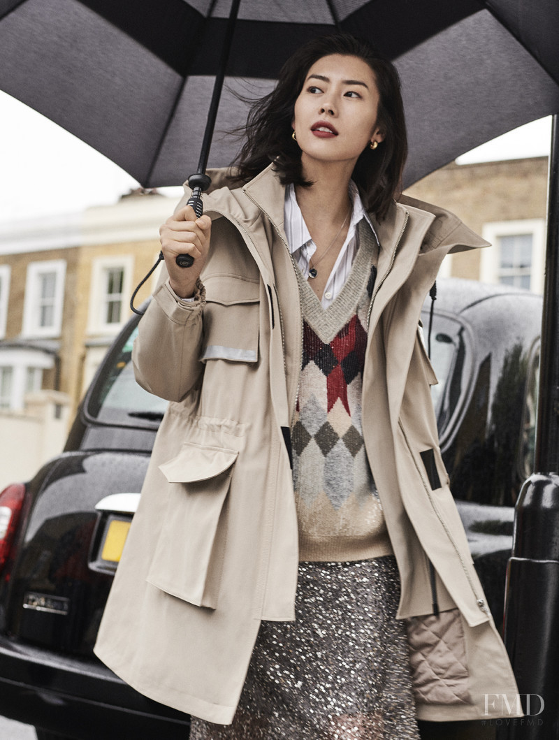 Liu Wen featured in  the Dazzle Fashion advertisement for Winter 2019