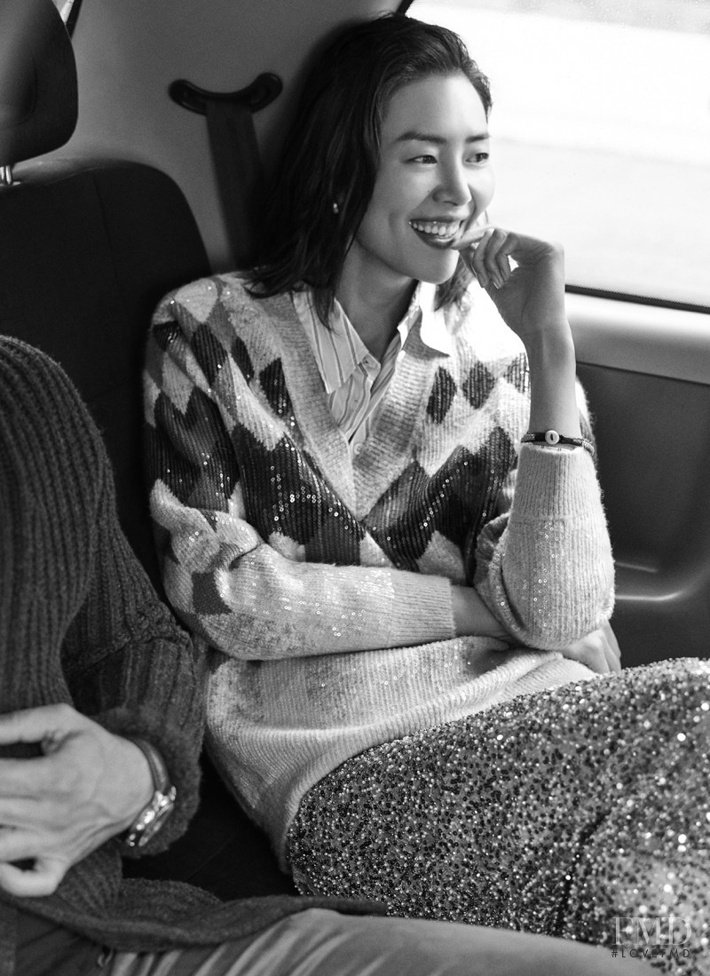 Liu Wen featured in  the Dazzle Fashion advertisement for Winter 2019