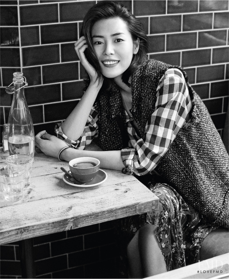 Liu Wen featured in  the Dazzle Fashion advertisement for Fall 2019