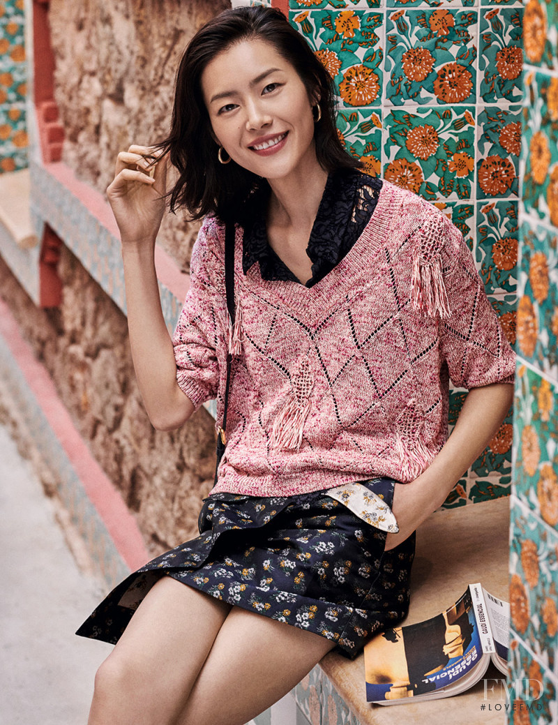 Liu Wen featured in  the Dazzle Fashion advertisement for Summer 2019