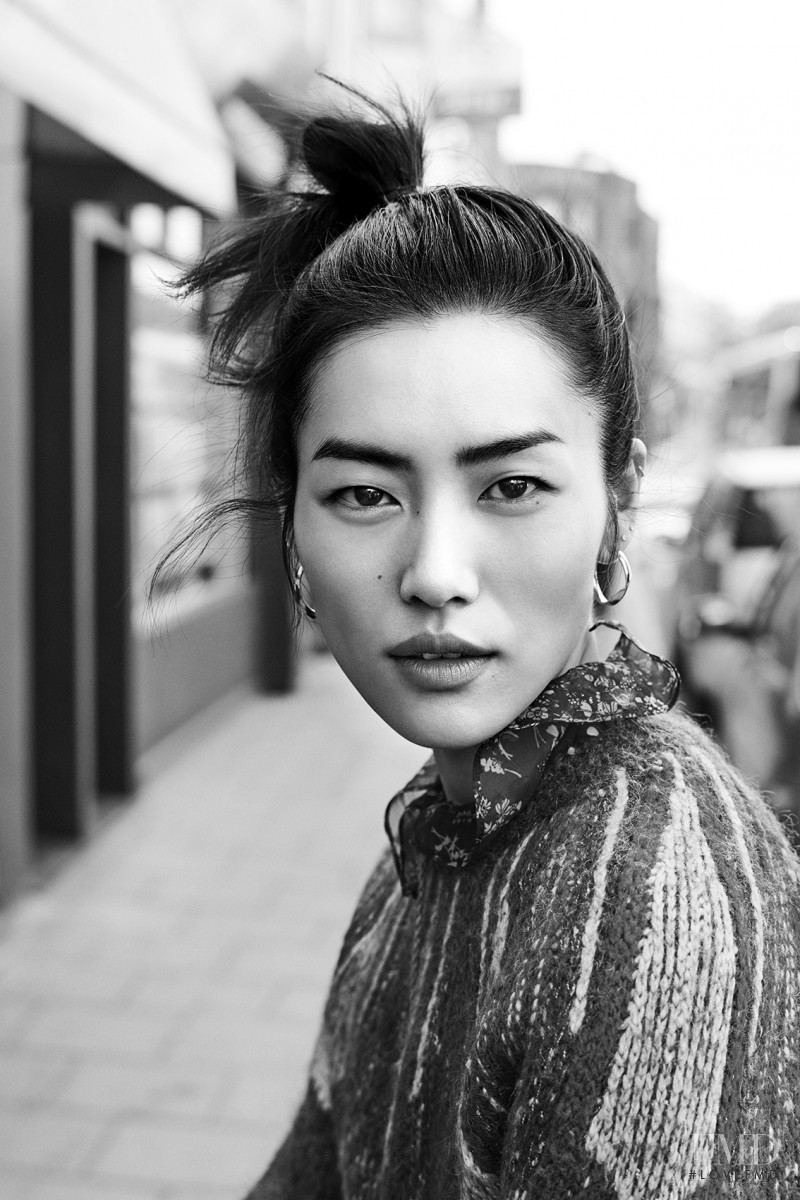 Liu Wen featured in  the Dazzle Fashion advertisement for Winter 2018