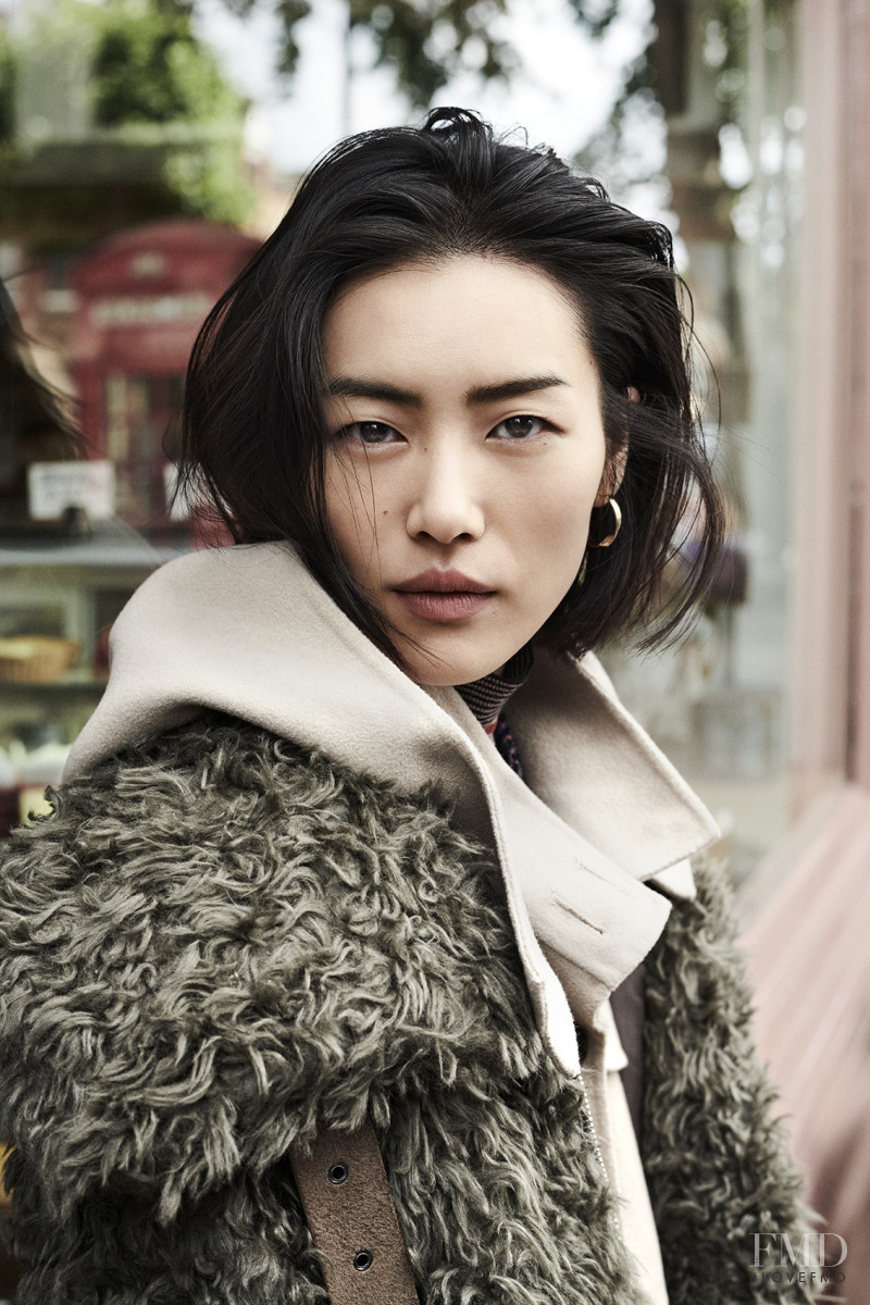 Liu Wen featured in  the Dazzle Fashion advertisement for Fall 2018