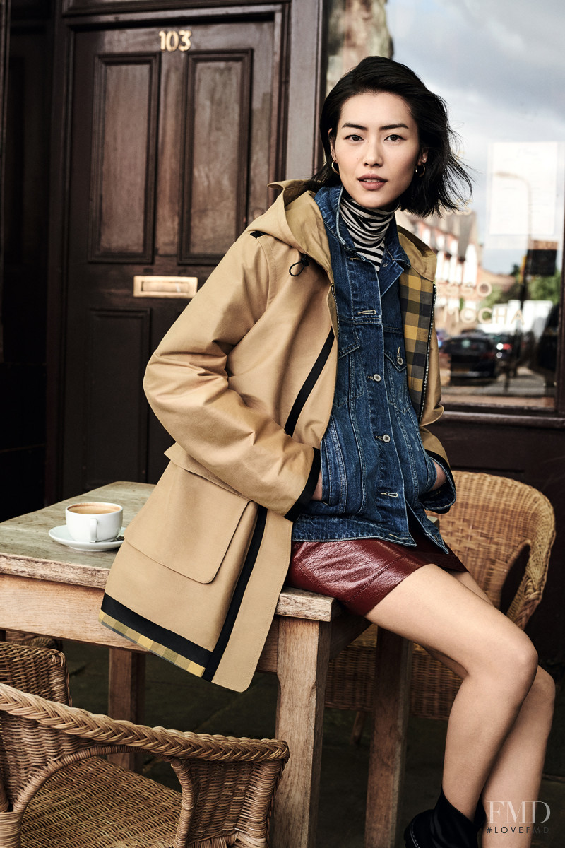 Liu Wen featured in  the Dazzle Fashion advertisement for Fall 2018