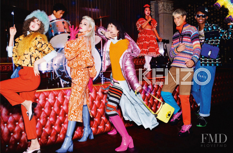 Lindsey Wixson featured in  the Kenzo advertisement for Autumn/Winter 2019