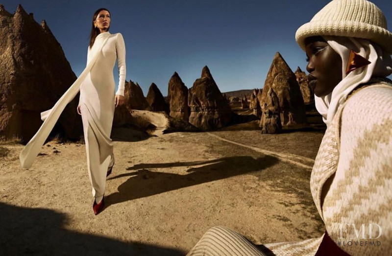 Adut Akech Bior featured in  the Missoni advertisement for Autumn/Winter 2019