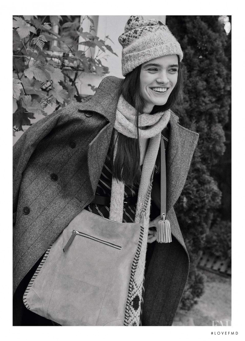 Alexandra Maria Micu featured in  the Gerard Darel advertisement for Autumn/Winter 2019