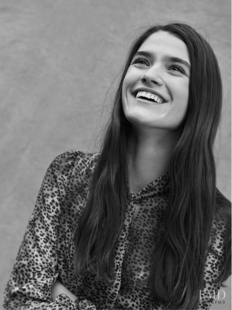 Alexandra Maria Micu featured in  the Gerard Darel advertisement for Autumn/Winter 2019