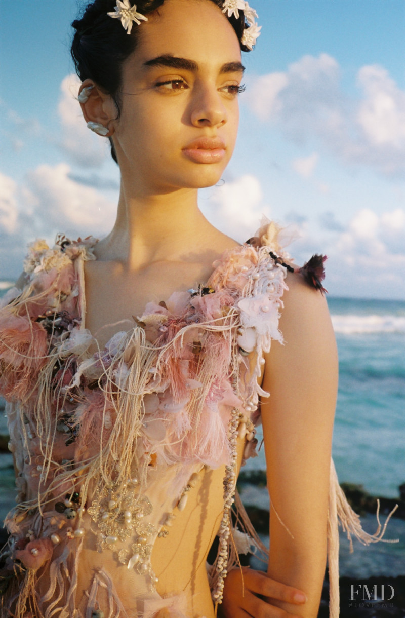 Isis Jimenez featured in  the Anikena by Azulik lookbook for Spring/Summer 2019