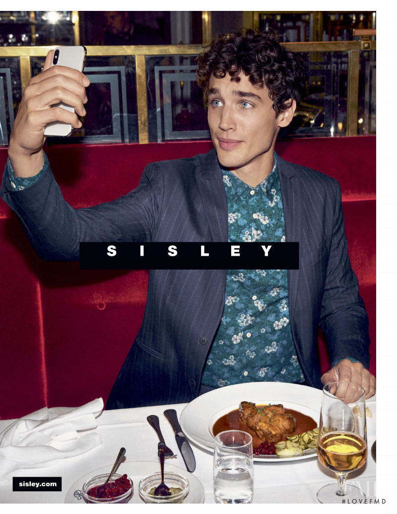 Federico Novello featured in  the Sisley advertisement for Autumn/Winter 2019