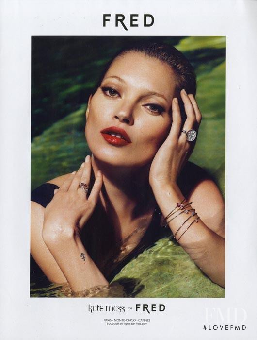 Kate Moss featured in  the FRED Paris advertisement for Spring/Summer 2013