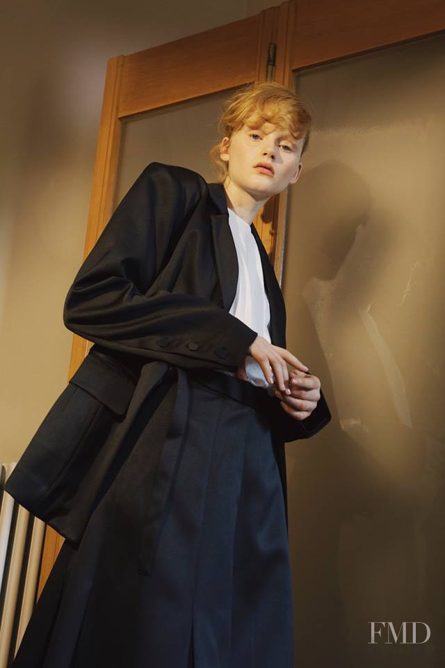 Emma Laird featured in  the Weili Zheng lookbook for Spring/Summer 2019