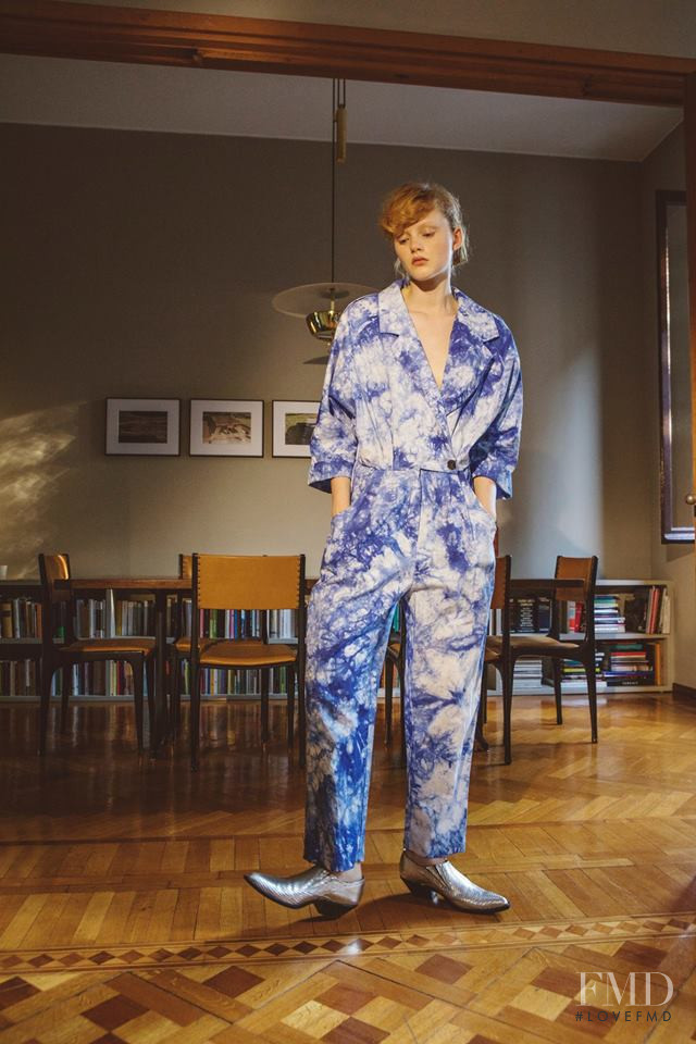 Emma Laird featured in  the Weili Zheng lookbook for Spring/Summer 2019