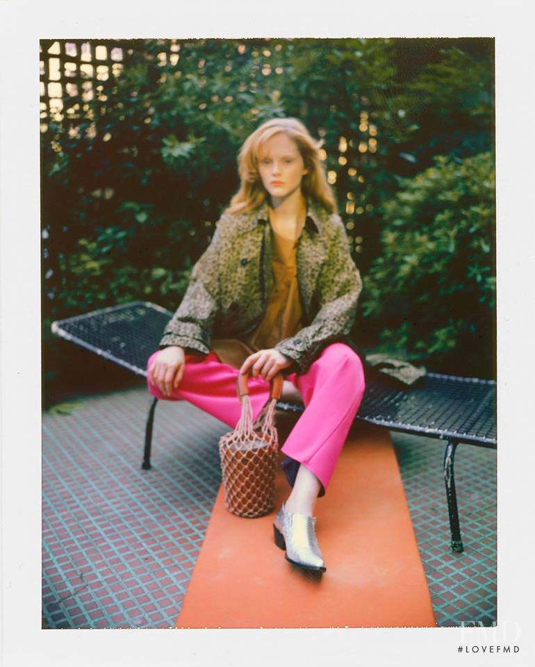 Emma Laird featured in  the Weili Zheng lookbook for Spring/Summer 2019