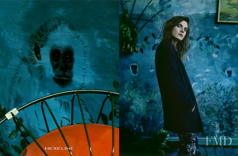 Maria Loks featured in  the Hexeline advertisement for Autumn/Winter 2015