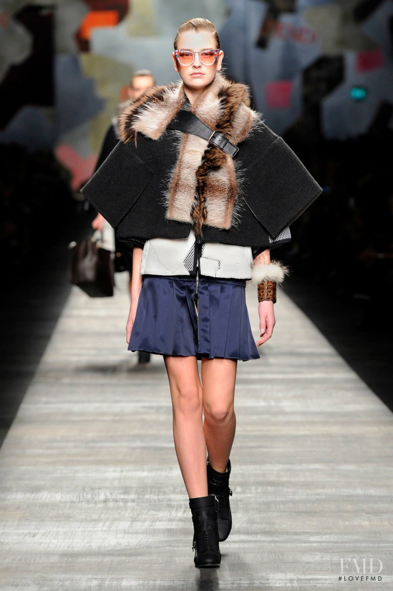 Ieva Palionyte featured in  the Fendi fashion show for Autumn/Winter 2014