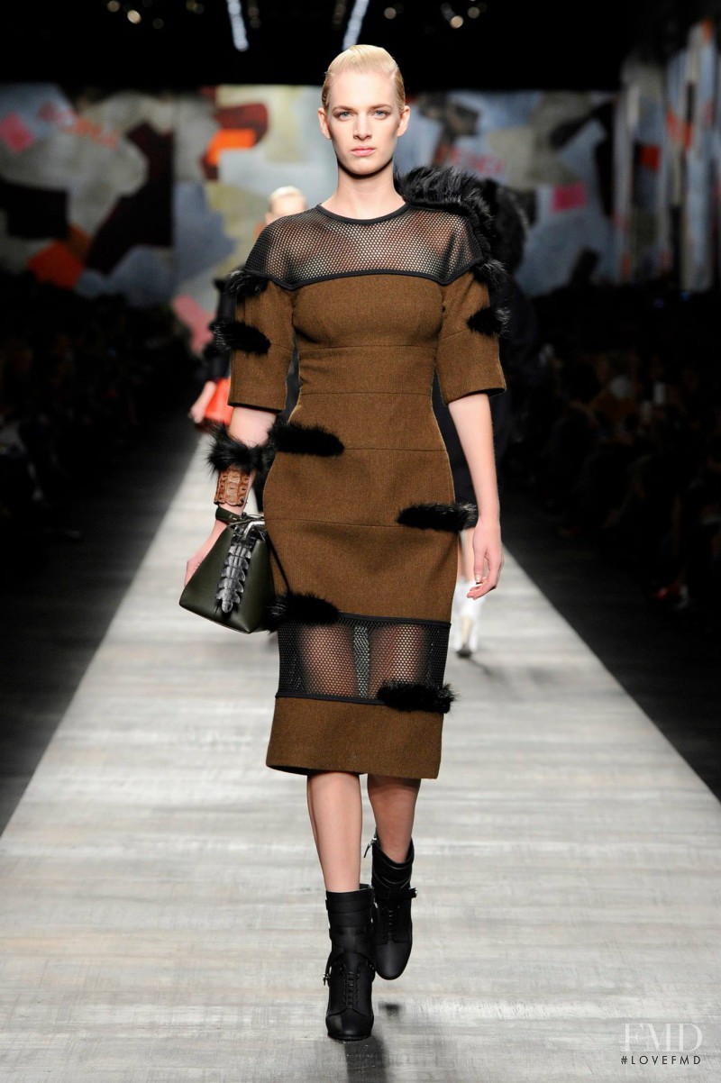 Ashleigh Good featured in  the Fendi fashion show for Autumn/Winter 2014