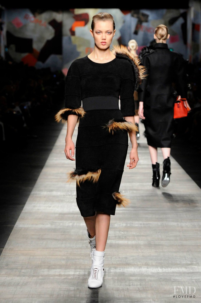 Lindsey Wixson featured in  the Fendi fashion show for Autumn/Winter 2014