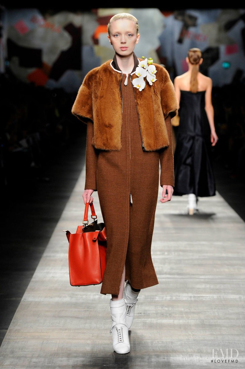 Esmeralda Seay-Reynolds featured in  the Fendi fashion show for Autumn/Winter 2014