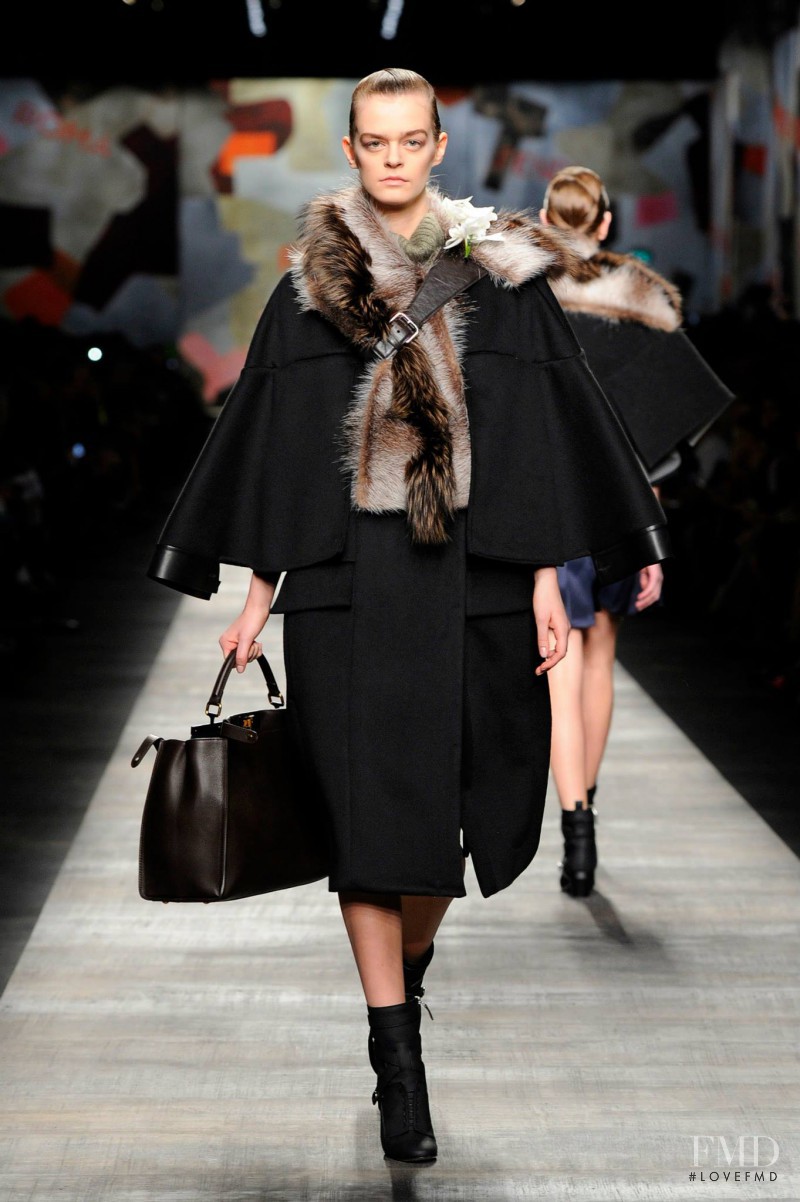 Brogan Loftus featured in  the Fendi fashion show for Autumn/Winter 2014