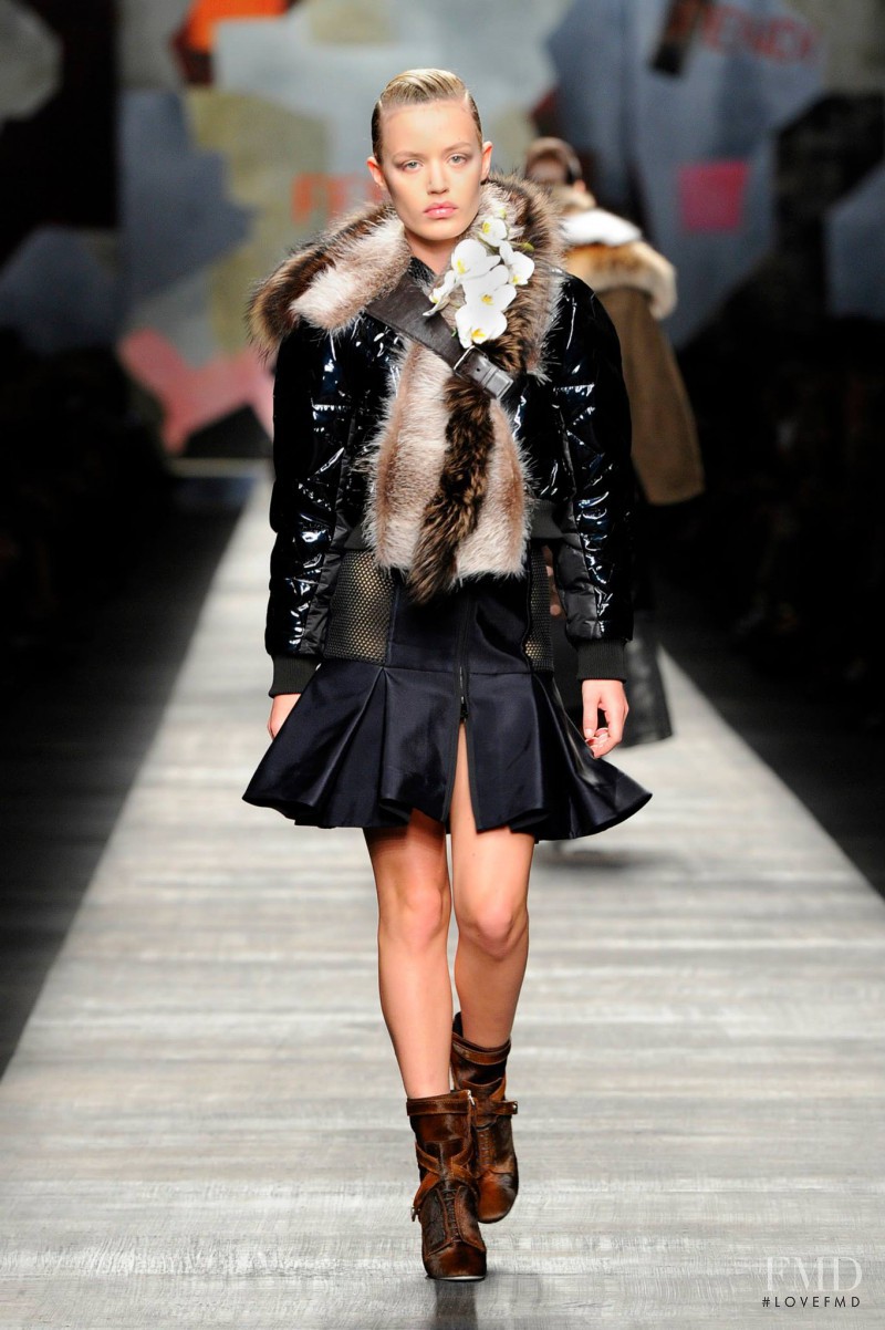 Georgia May Jagger featured in  the Fendi fashion show for Autumn/Winter 2014