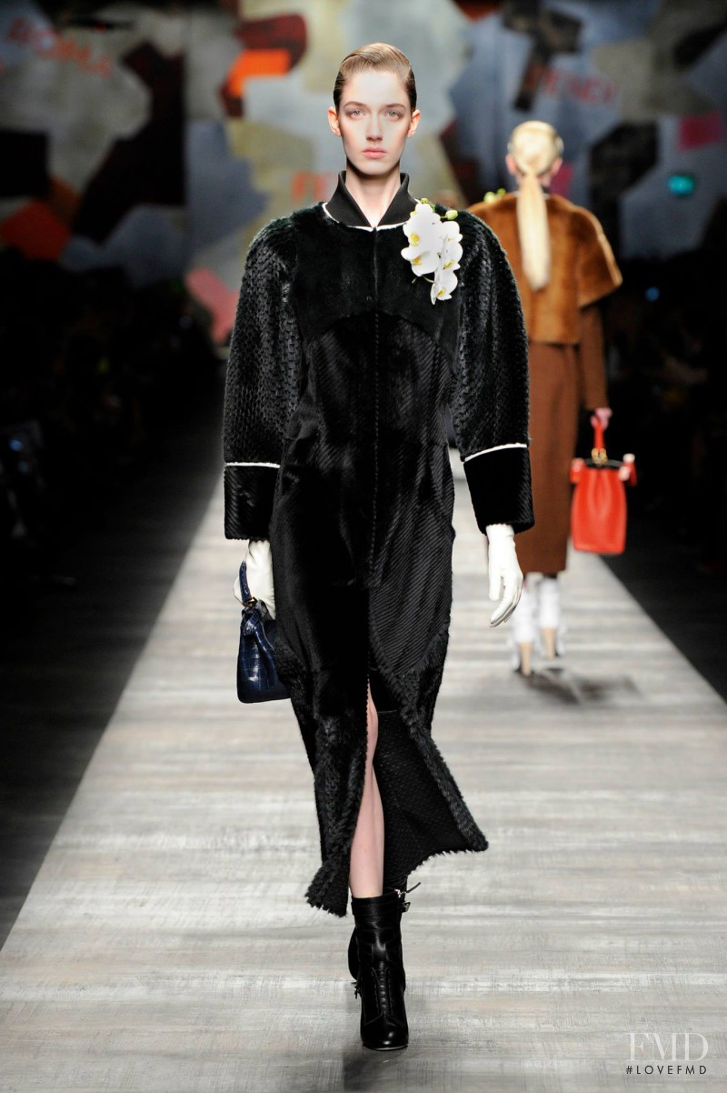 Josephine van Delden featured in  the Fendi fashion show for Autumn/Winter 2014