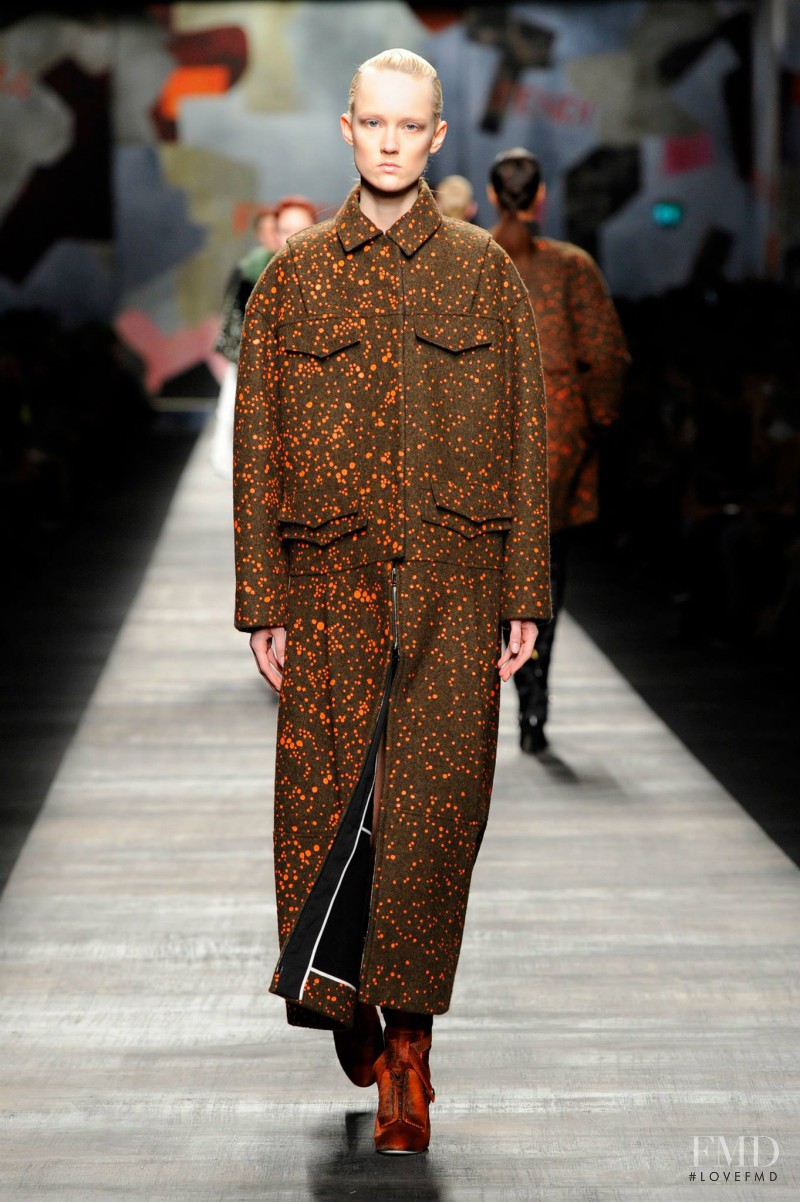 Harleth Kuusik featured in  the Fendi fashion show for Autumn/Winter 2014